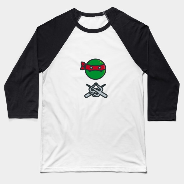 Raphael is my favorite ninja turtle Baseball T-Shirt by APDesign